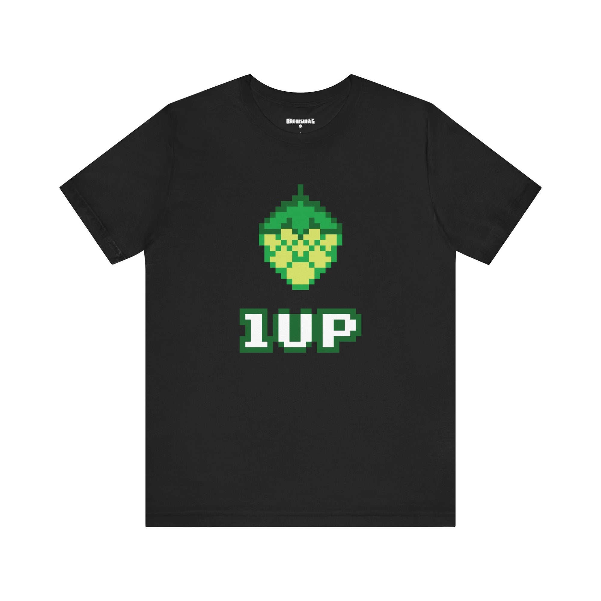 Unisex 1UP Hop Cone tee with classic video game vibes.