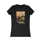 Horror-inspired graphic on women’s craft beer tee.