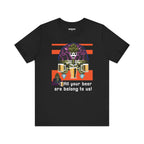 Close-up of 8-bit design on the "All Your Beer Are Belong To Us" T-Shirt.