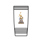 Funny homebrewing travel mug with 80s nostalgia and mash paddle design