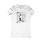 Women’s Brewmaster Character Sheet T-shirt in white with RPG-inspired stats design