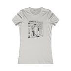 Grey women’s T-shirt featuring an RPG character sheet theme for beer lovers