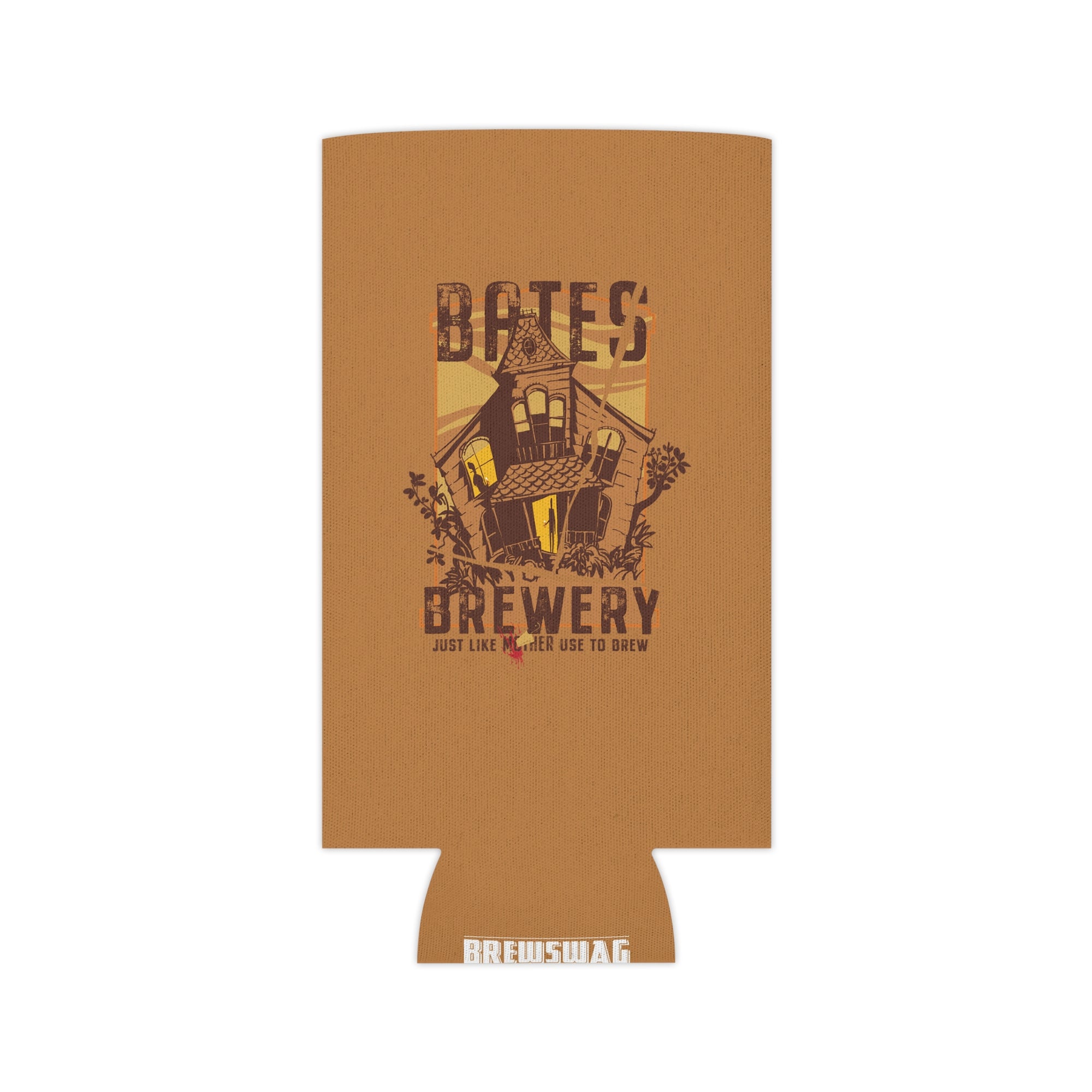 The Bates Brewery Can Cooler in profile, featuring the clean alignment of its design and durable construction.