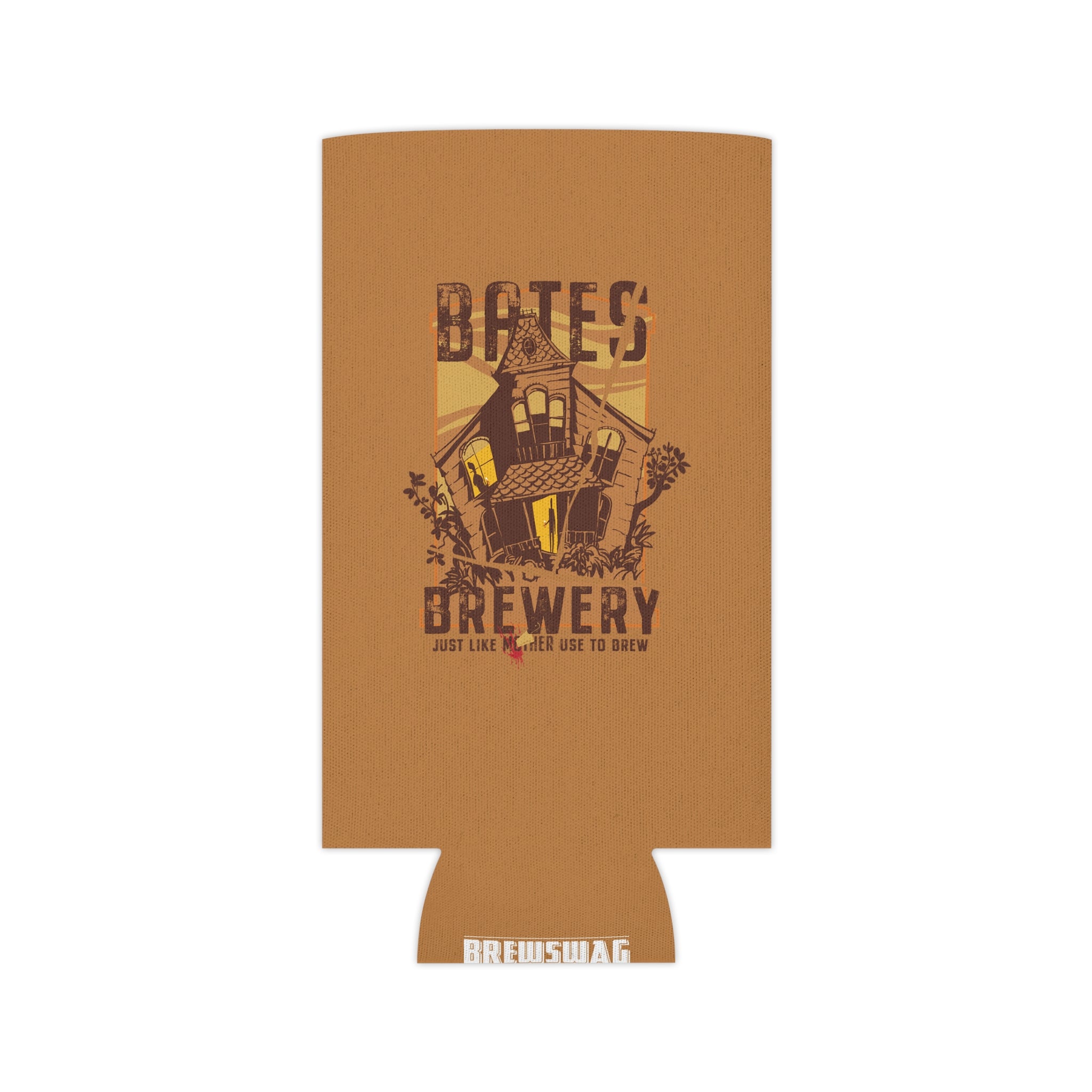 The Bates Brewery Can Cooler in profile, featuring the clean alignment of its design and durable construction.