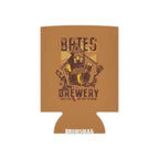 The bottom of the Bates Brewery Can Cooler, showing the neatly finished base and smooth neoprene construction.