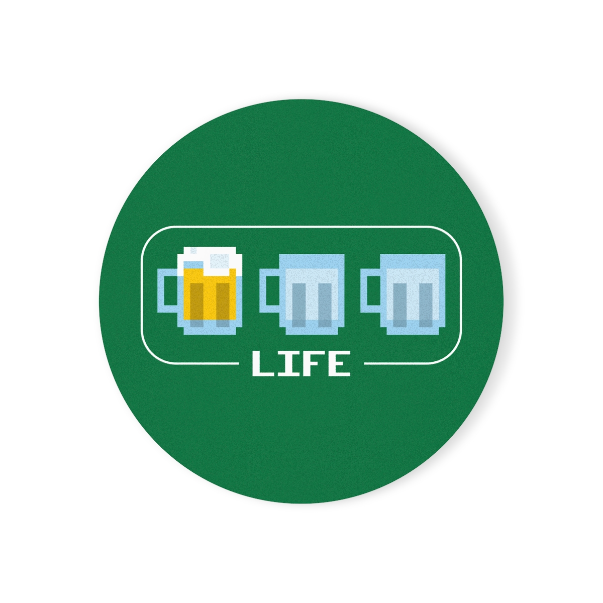 Beer Life Bar design for craft beer lovers who enjoy a playful arcade reference