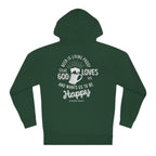 Cozy black hoodie featuring Ben Franklin’s rumored beer quote and mug graphic
