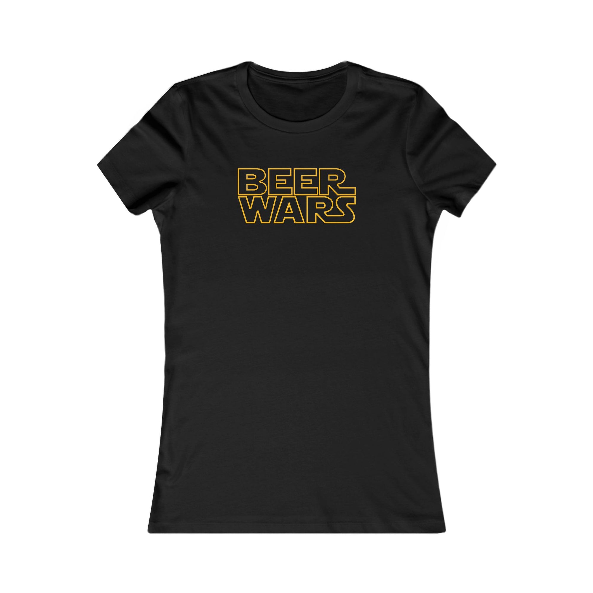 Soft, ring-spun cotton women’s shirt featuring a galaxy-inspired beer parody