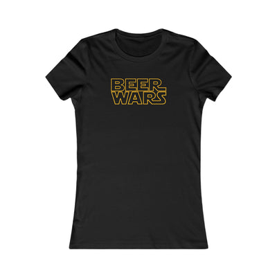 Soft, ring-spun cotton women’s shirt featuring a galaxy-inspired beer parody