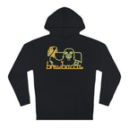 Vibrant ‘Brewbacca’ text on a black hoodie for craft beer enthusiasts