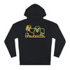 Vibrant ‘Brewbacca’ text on a black hoodie for craft beer enthusiasts
