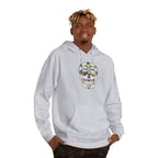 Vibrant skull design on a unisex hoodie perfect for homebrewing enthusiasts