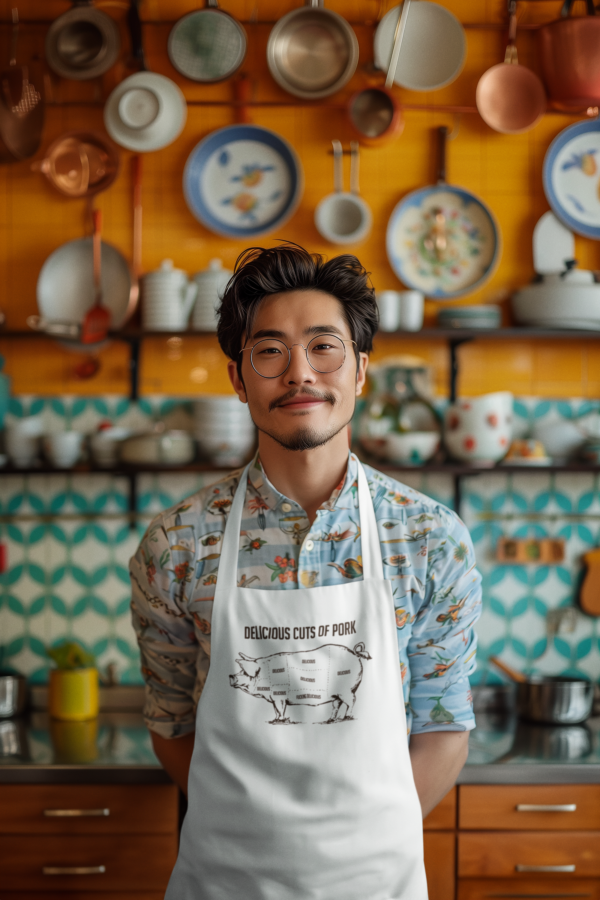 Delicious Cuts of Pork Apron by BrewSwag