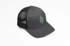 Hop Cone Trucker Hat with mesh back and snap closure
