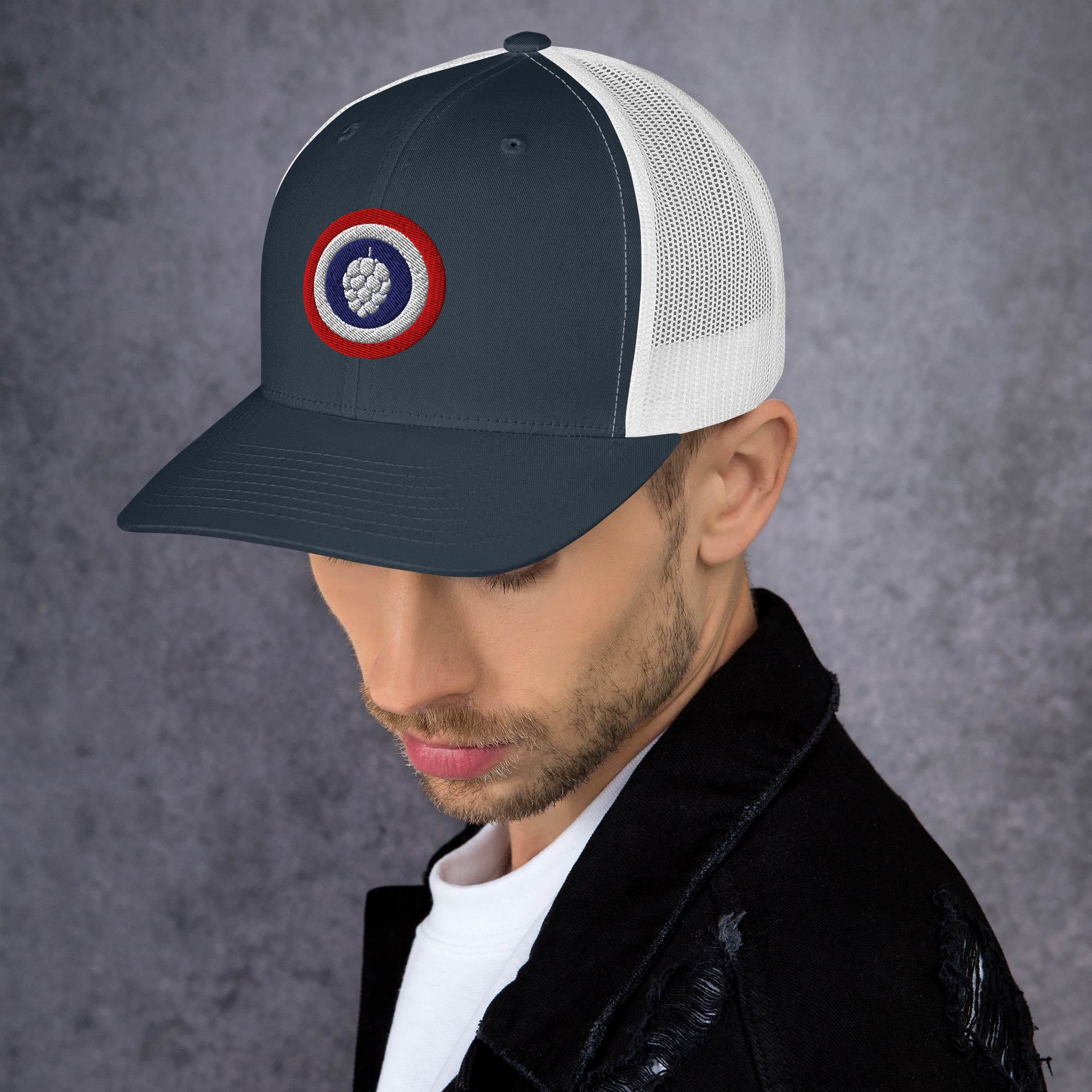 Red White and Blue Hop Cone Hat for craft beer lovers