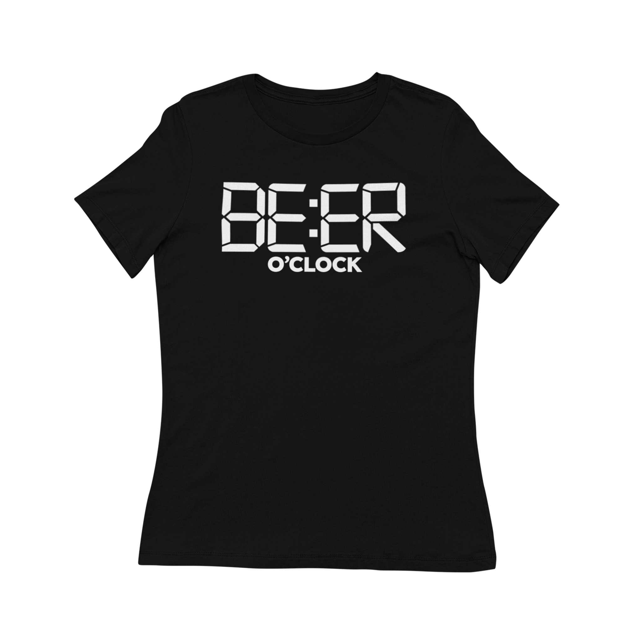 Ringspun cotton tee with beer time pun for craft beer lovers