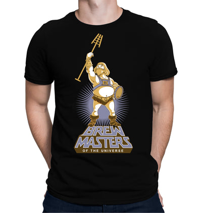 Brewmasters of the Universe Homebrewing T-Shirt on Black