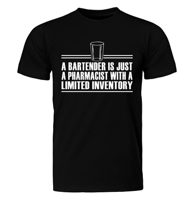 Bartender is Just a Pharmacist T-Shirt Flat Image