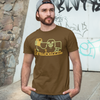 BrewSwag T-shirt with a tall, furry friend raising a glass under Brewbacca text