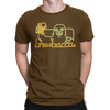 Brewbacca Beer Wars T-shirt in brown with a neon-style graphic