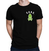 Craft beer T-shirt with skull and crossbones hop logo on front and back