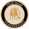 Your Name Here Conical Fermentor Beer Coaster