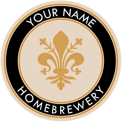 Your Name Here Fleur de lis Beer Coaster