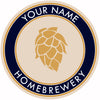 Your Name Here Hop Cone Beer Coaster