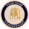 Your Name Here Conical Fermentor Beer Coaster
