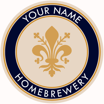 Your Name Here Fleur de lis Beer Coaster