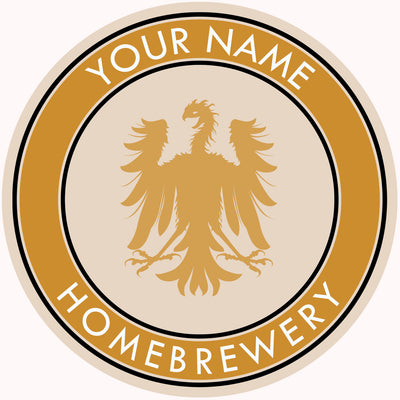 Your Name Here German Eagle Beer Coaster