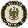 Your Name Here German Eagle Beer Coaster
