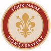 Your Name Here Fleur de lis Beer Coaster