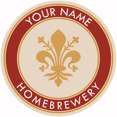 Your Name Here Fleur de lis Beer Coaster
