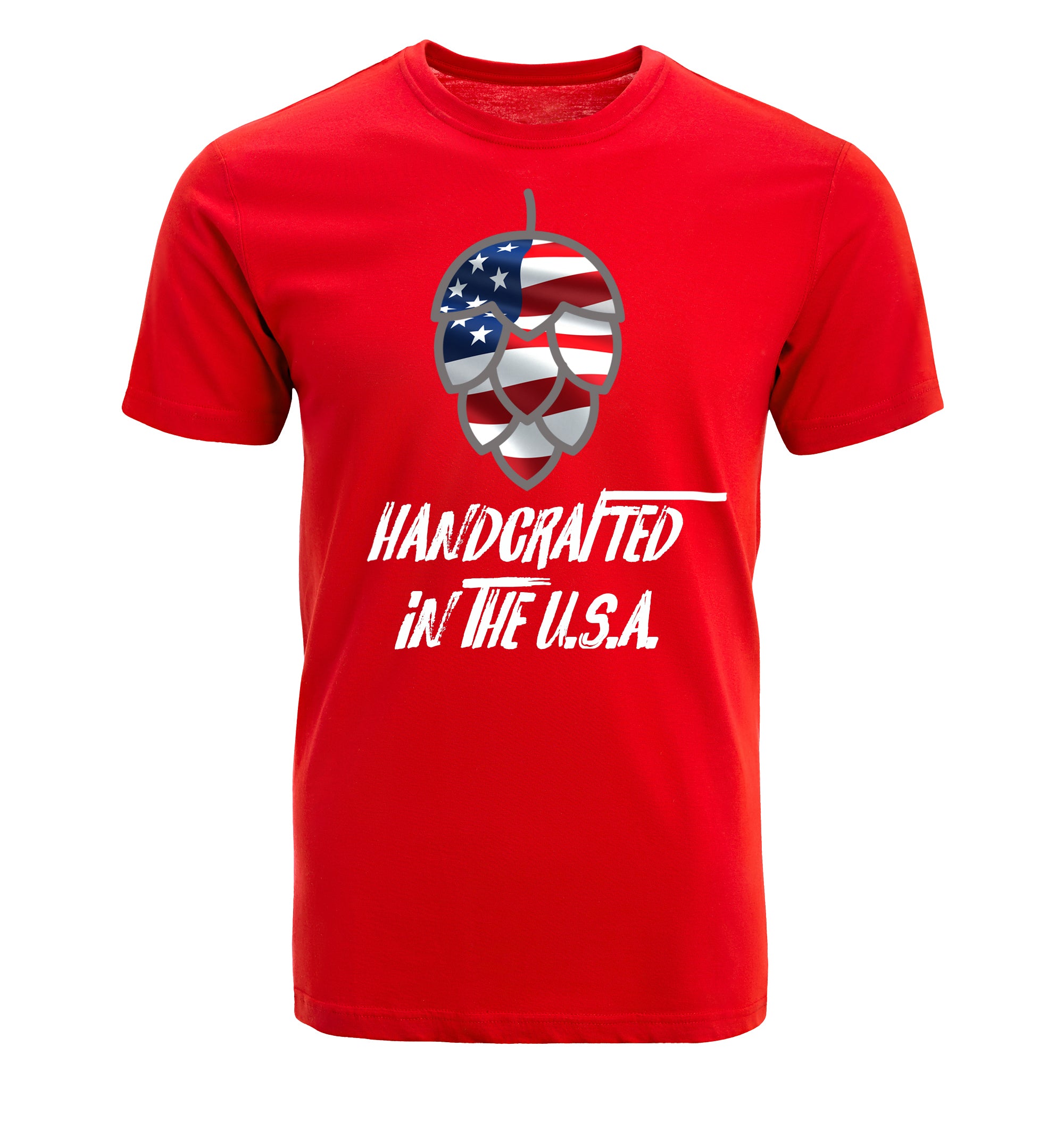 Craft beer shirt showcasing American-made pride and hop graphic