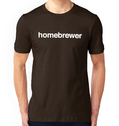 Brown Homebrewer of Beer T-Shirt on Model