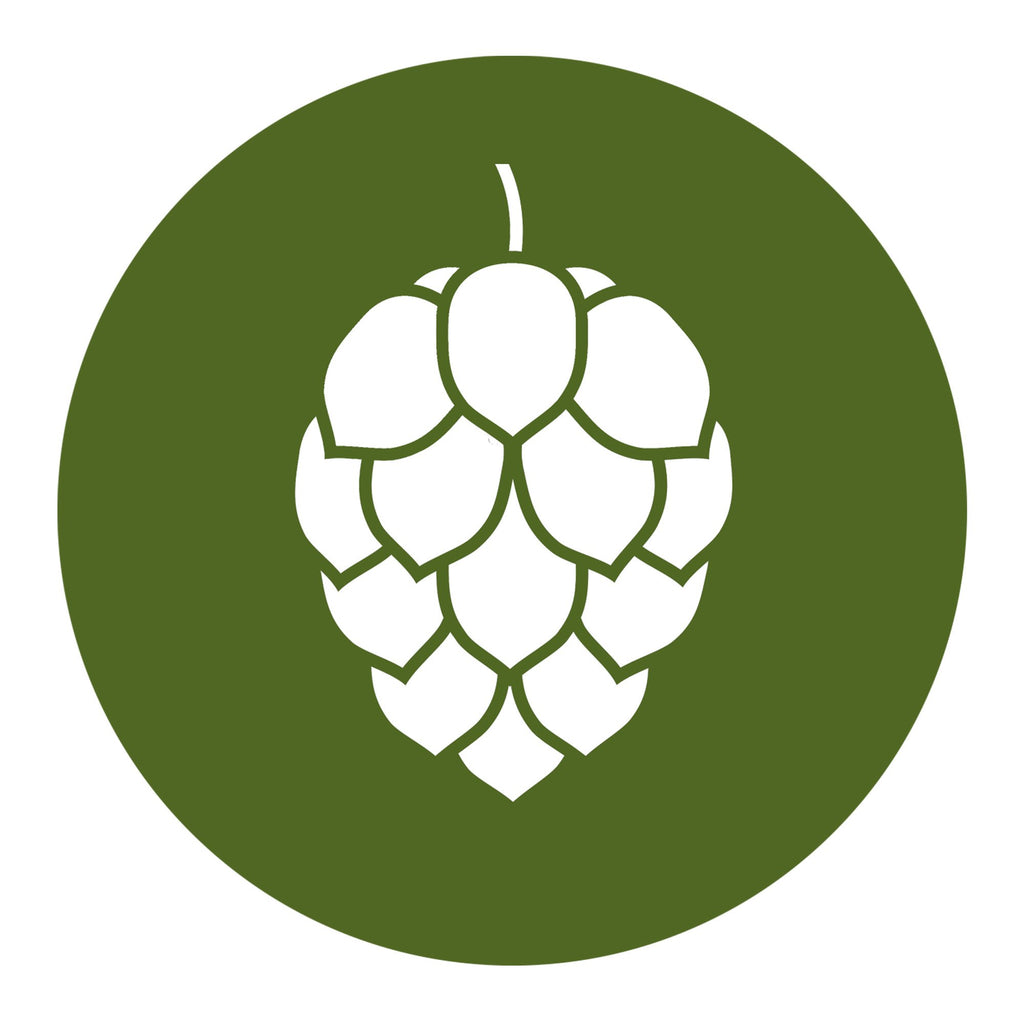 Green Hop Cone beer coaster for craft beer lovers