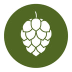 Green Hop Cone beer coaster for craft beer lovers