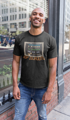 Craft beer shirt showing hop invaders descending like video game aliens