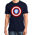 Captain Hop Cone beer t-shirt with hop cone shield design