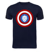 Captain Hop Cone America Shield Beer T-Shirt Flat