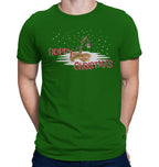 Green Hop-filled Christmas shirt with sad hop vine and Hoppy Christmas text