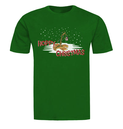 Green Hoppy Christmas Beer T-Shirt flat