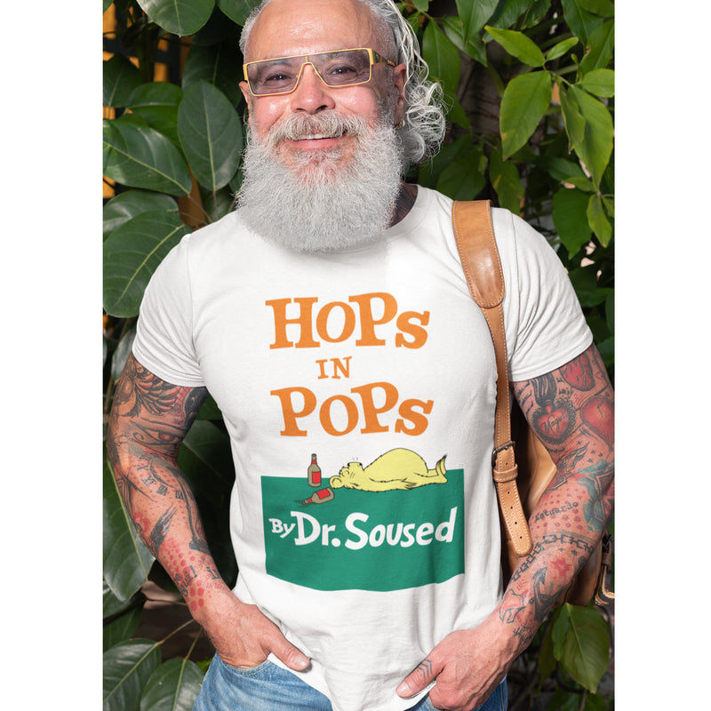 Dr. Seuss style hops on whimsical text t-shirt