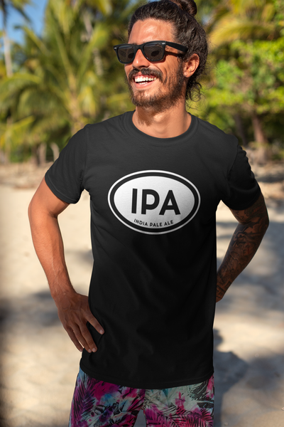 IPA Bumper Sticker T-Shirt Action Shot