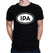 Black t-shirt with retro IPA bumper sticker graphic
