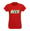 Red Women's Beer Brick T-Shirt Flat Image