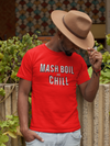 Red Mash, Boil and Chill Homebrewing Craft Beer T-Shirt Action Shot