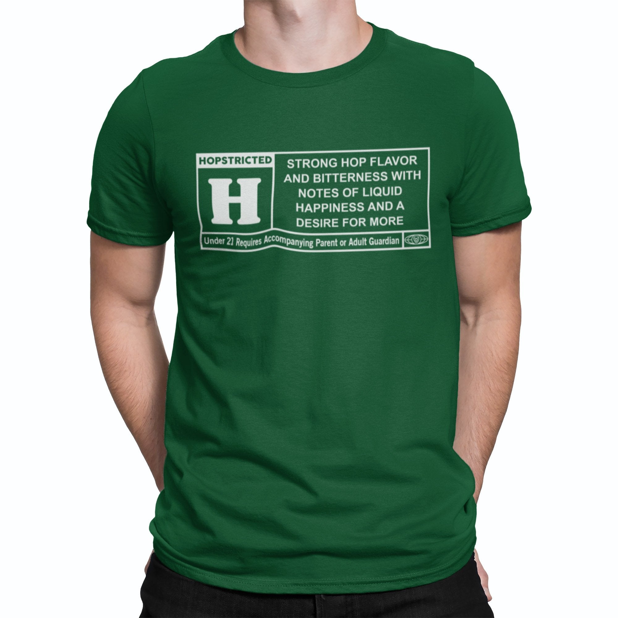 Green Rated H for Hops Beer T-Shirt