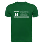 Unisex cotton shirt with strong hop flavor description and age warning